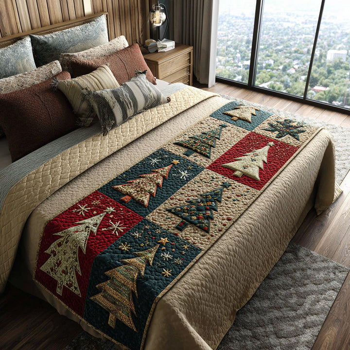 Caminito de Cama Acolchado de Árbol de Navidad