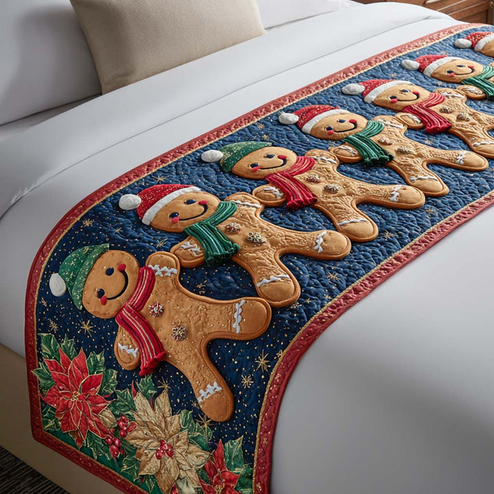Caminito de Cama Navideño Acolchado