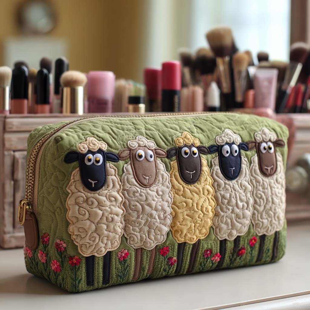 Bolsa de Maquillaje Acolchada Happy Flock