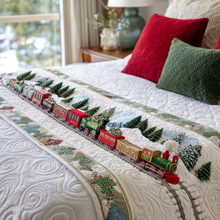 Caminito de Cama Acolchado de Navidad