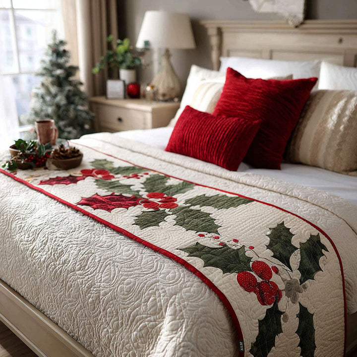 Caminito de Cama Acolchado Navideño