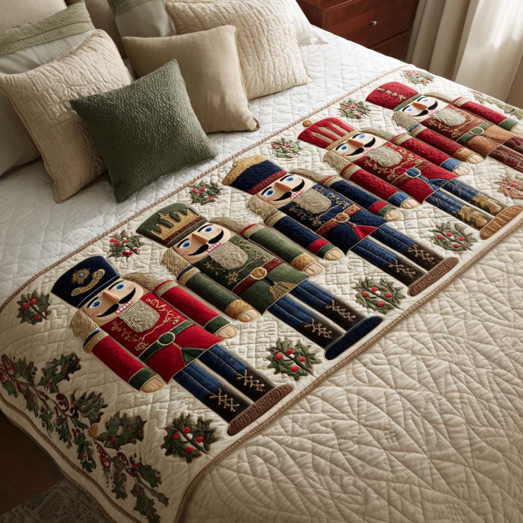 Caminito de Cama Acolchado de Navidad