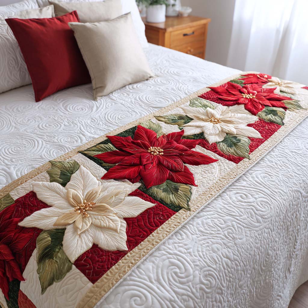 Caminito de Cama Acolchado de Navidad