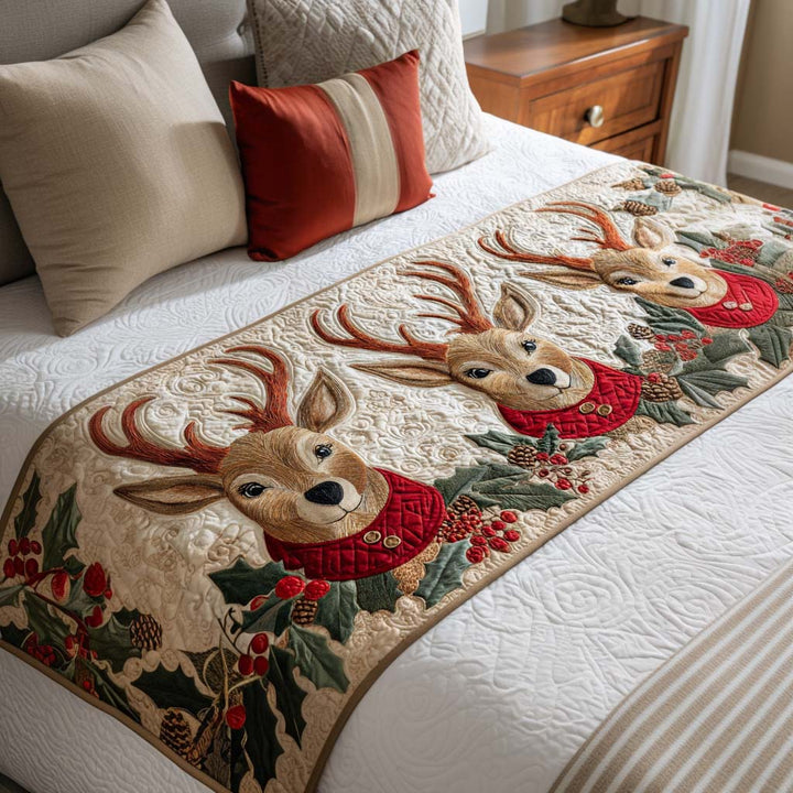 Caminito de Cama Acolchado de Navidad