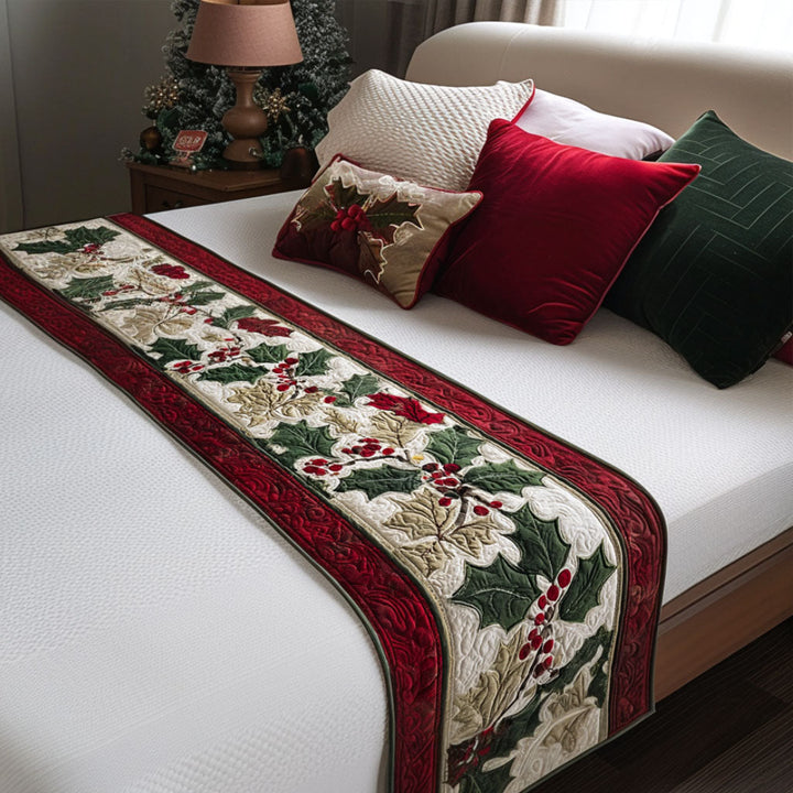 Caminito de Cama Navideño Acolchado
